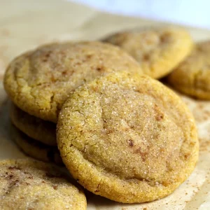 These Spiced Brown Butter Pumpkin-Doodle Cookies are baked with autumn spices, rich brown butter, and delicious pumpkin puree.