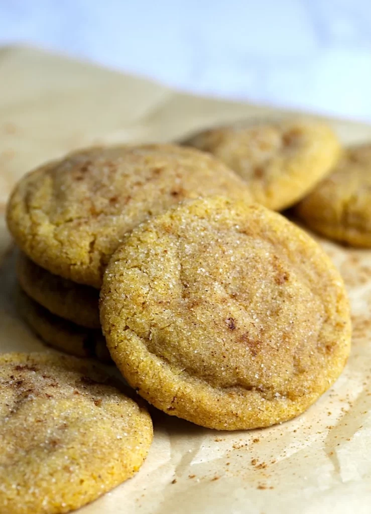 These Spiced Brown Butter Pumpkin-Doodle Cookies are baked with autumn spices, rich brown butter, and delicious pumpkin puree.